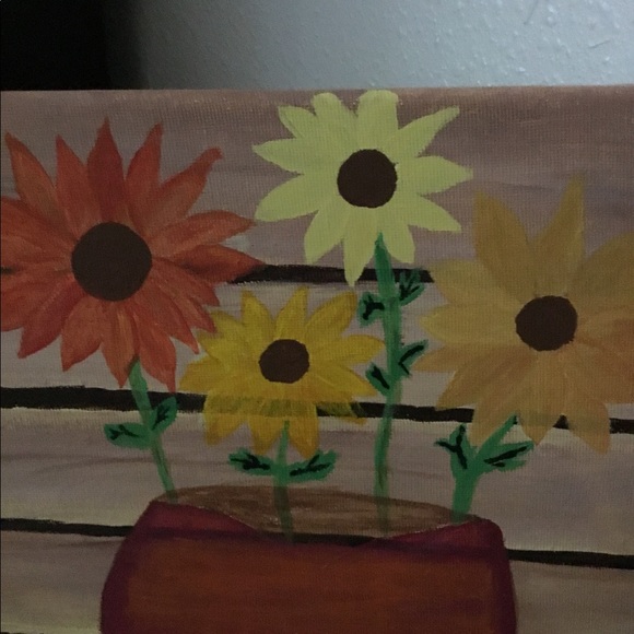 Sunflowers and Pumpkins Painting - Picture 4 of 6